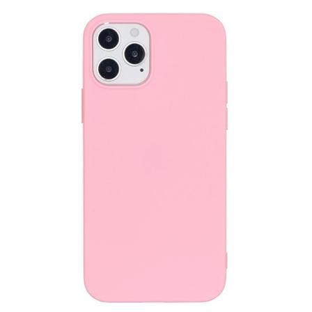 Iphone 12 / 12 Pro - Solid Matt Tpu Skal - Ljus Rosa