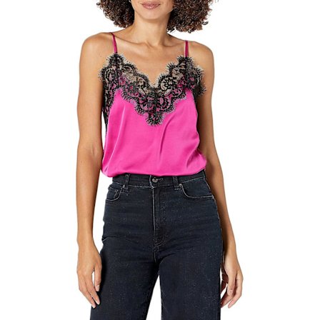 Kvinnors Natalie V-ringad spetsbesatt linne