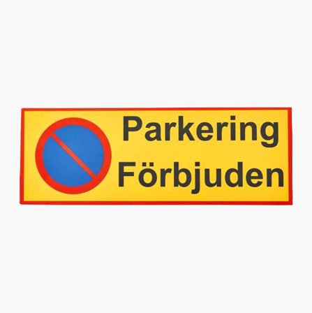 Skylt - Parkering förbjuden 29 7 x 10 5 cm