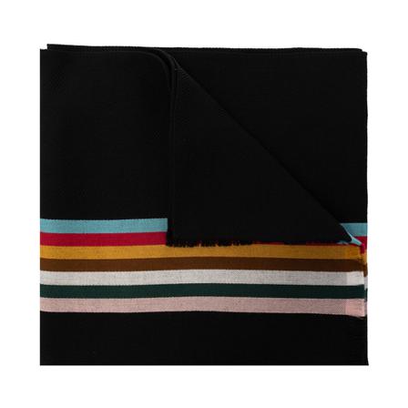 Paul Smith Herringbone scarf , Zwart , Heren , Maat: ONE Size