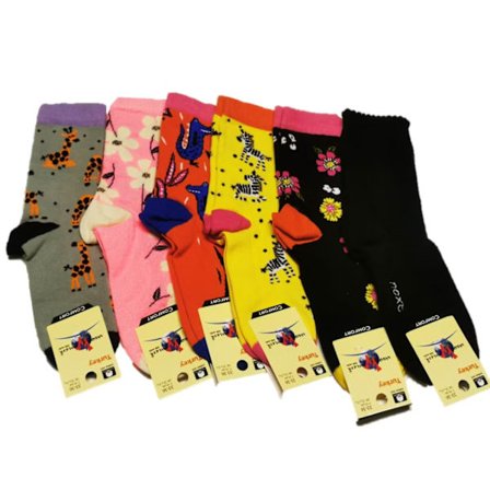 6 Par Barn-Baby strumpor 7-10 år (33-36)