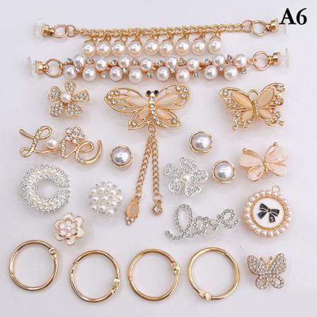 Träsandaler Diy Accessoarer Metalldekorationer