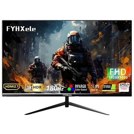 Spelmonitor, 24" FHD-skärm, 180Hz uppdateringsfrekvens,24 1K 180hz
