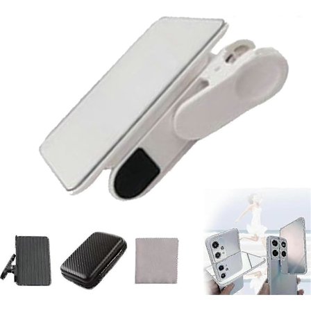 Smartphone Kamera Spegel Reflektions Clip Kit, Mobiltelefon Reflektions Kamera Clip Selfie Reflektor, Mobiltelefon Fotograferingstillbehör