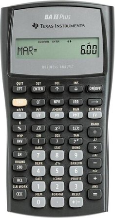 TEXAS Ba-Ii Plus Calculator Pocket