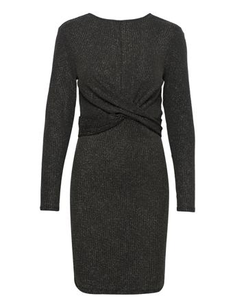 Onlqueeny L/S Twist Dress Box Jrs Black ONLY