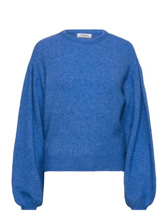 Mschlillian Hope Balloon Pullover Pullover Blå MSCH Copenhagen*Betinget Tilbud