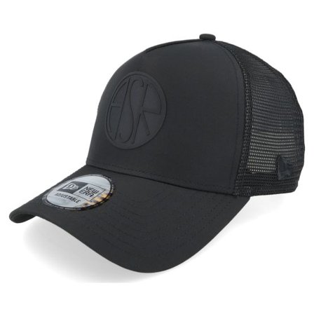 New Era - Football Svart trucker Keps - AS Roma Poly Black/Black A-frame Trucker @ Hatstore