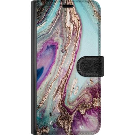 Samsung Galaxy S24 FE Tegnebogsetui Lila marmor