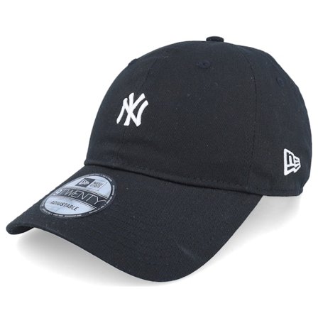 New Era - MLB Svart unconstructed Keps - New York Yankees 9TWENTY Black/White Dad Cap @ Hatstore