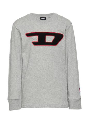 Tjustdivision-D Ml T-Shirt T-shirts Long-sleeved T-shirts Grå Diesel