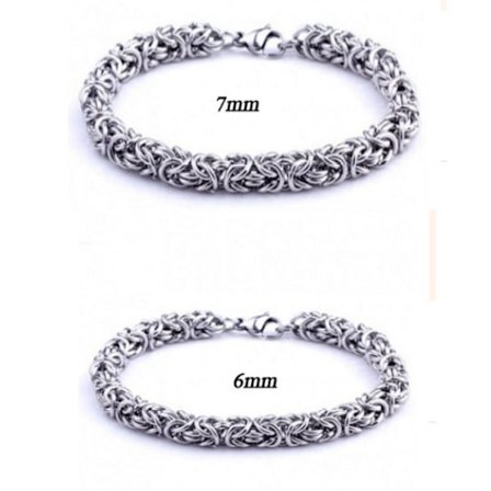 Kejsarlänk armband i Stål som håller färgen livet ut!