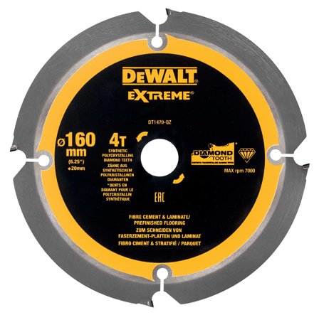 Dewalt DT1470-QZ Diamantklinge 160 x 20 mm, 4T, Maskintilbehør & forbruk