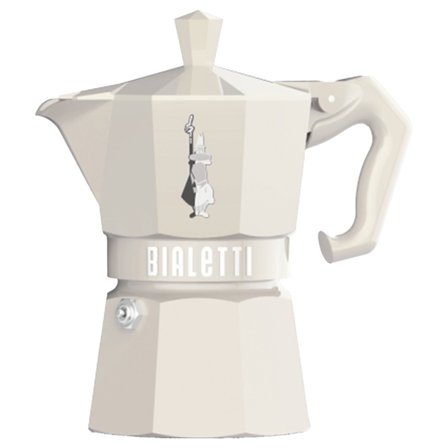 Bialetti Kahvinkeitin 3 kuppia, valkoinen