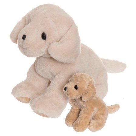 Teddykompaniet Bamse Hund m/valp 30cm