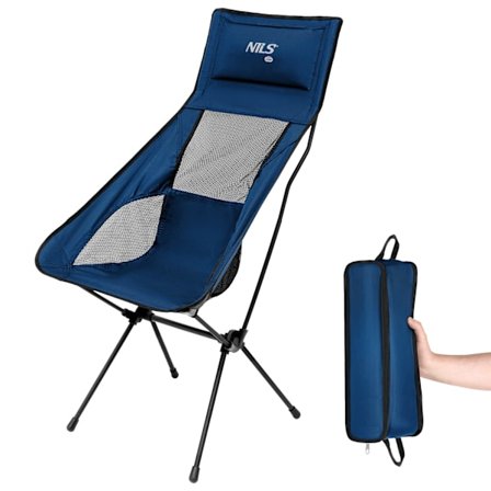 Hopfällbar stol, Ultra Light, Dark Blue, Portable
