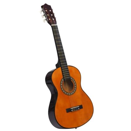 Vidaxl Gitarr För Nybörjare Och Barn Med Fodral Klassisk 1/2 34" Brun