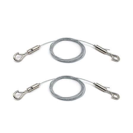 2-pack Justerbar Bildhängtråd Kraftig Stödjer 22,7 kg, Rostfritt Ståltråd, för