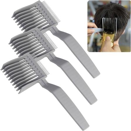 TG Barber Fade Combs, Profesjonell Bøyde Posisjoneringskam, Profesjonell Hårklippingskam Flat Top Kam Clipper Kam Bøyde Posisjoneringskam (3. plass)
