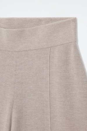 COS Femme Jupe-Culotte En Laine Mérinos in Beige