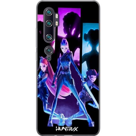 Kompatibelt Mobildeksel til Xiaomi Xiaomi Mi Note 10 Pro Futuristisk jente gruppe illustrasjon med neonlys og sterke farger i sci-fi estetikk