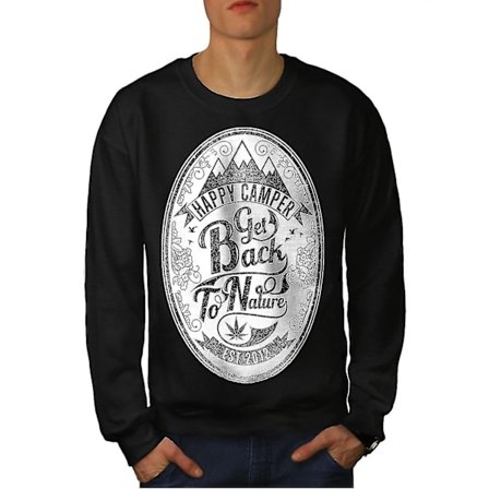Get Back To Nature Men Blacksweatshirt