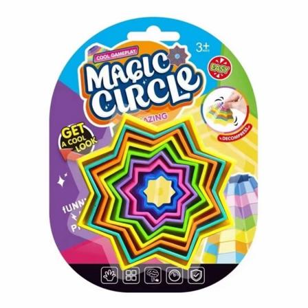 3D Spiral Illusion Antistress Fidget Leker ÅTTEKONAL FORM Octagonal shape