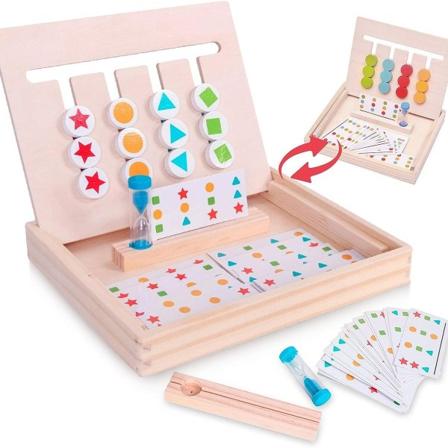 Montessori-lelut, graafiset väriluokittelulelut, leikkikuutiot KLB:lle