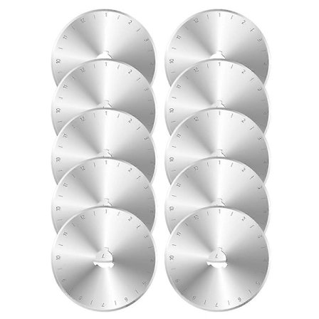 60 mm:n pyöröleikkurin terät - 10 kpl pyöröteriä. Pyöröterät sopivat useimpiin 60 mm:n pyöröleikkureihin