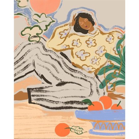 Arty Guava Lazy Days Poster 40cm x 30cm Flerfärgad