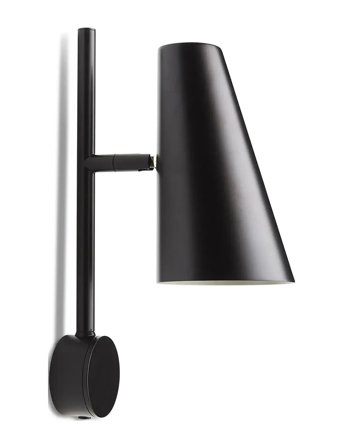 WOUD Cono Wall Lamp - Black - Ø11X33.3CM