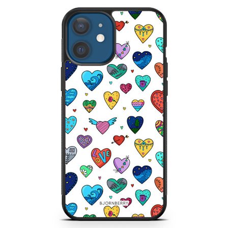 Bjornberry Hårdskal iPhone 12 Mini - Hjärtan