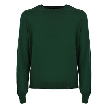 Fay Round-neck Strik Grøn, Herre Strik, Størrelse: 2XL