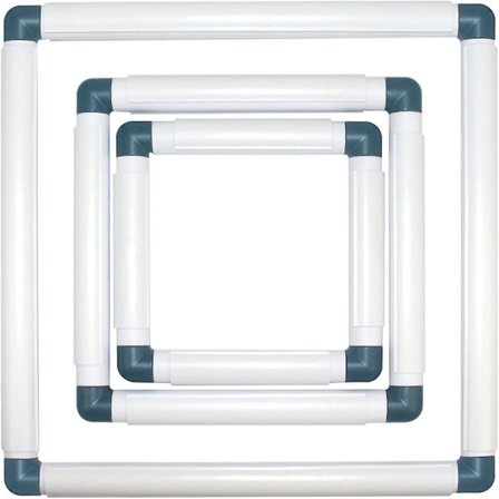 3-pak kvadratiske broderirammer Punch Needle Hoops Broderiramme Quilteramme,