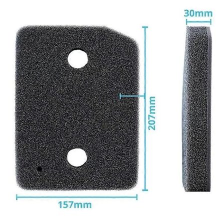 5 kpl vaahtomuovisuodatin kaikkiin Miele T1 -lämpöpumppukuivausrumpuihin, jalkalistasuodatin nukan suodattamiseen kuivausrummuissa, korvaava 9164761