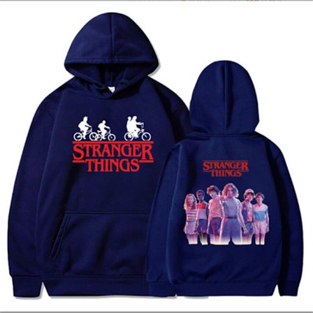 Stranger Things Hættetrøje Sweatshirt Pullover Jumper Efterår/Vinter
