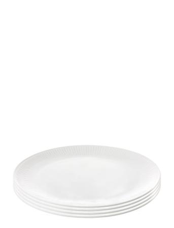 Relief - White Lunch Plate Home Tableware Plates Dinner Plates Hvit Aida