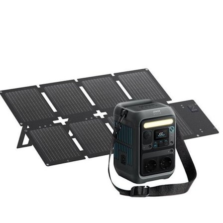 KIT Elektrisk station Anker SOLIX C300X AC med solpanel 60W