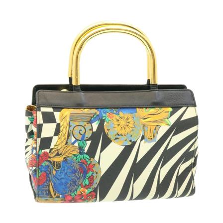 Versace Pre-owned, Handbag Zwart, Dames, Maat:ONE Size