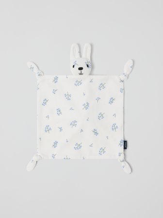 Schmusetuch blumen - Onesize - kinderbekleidung - white - Polarn O. Pyret
