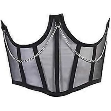 Dame Korset Top med Talje Elastik Slim-Fit Talje Type Gørdel Lukning Mode All-match Bryststøtte S(talje:60-68)