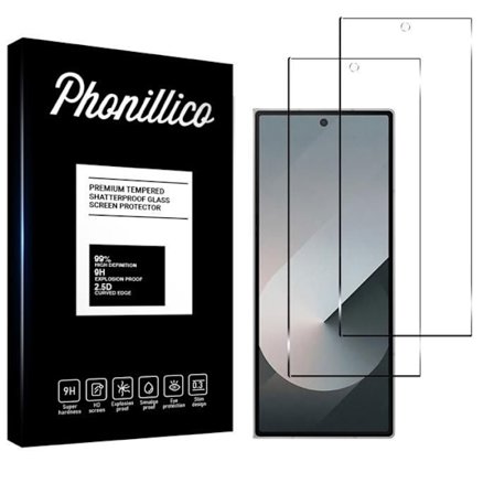 Förstärkt Glas för Samsung Galaxy Z FOLD 6 [Pack 2] Skyddsfilm för Skärm Phonillico