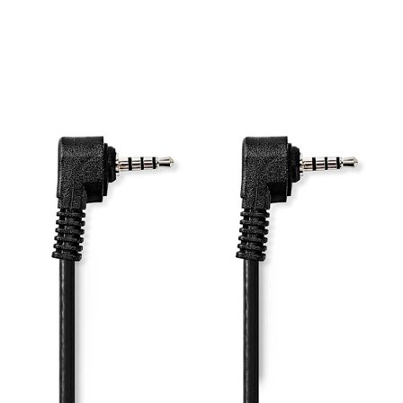 Audio Video-kabel | 3.5 mm Hane | 3.5 mm Hane | Nickelplaterad | 2.00 m | Rund | PVC | Svart
