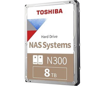 Toshiba-N300 NAS 3,5'' Bulk 8TB 512MB/7200RPM/SA-Harddisk designet for NAS og lagringssystemer-Computer components-SATA 3,5"