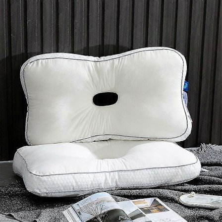 Piercing Pude til Sidesovere, Ørepuder med Ørehul, til Øretryksaflastning, Cnh Smerte, Ørebeskyttelse Øreværn Pude 40x70cm