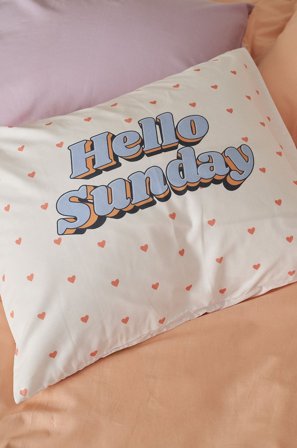 &Home - Tyynynpäällinen Panelprint - Sininen - Tyynyliinat - 50X60 - - Homeroom