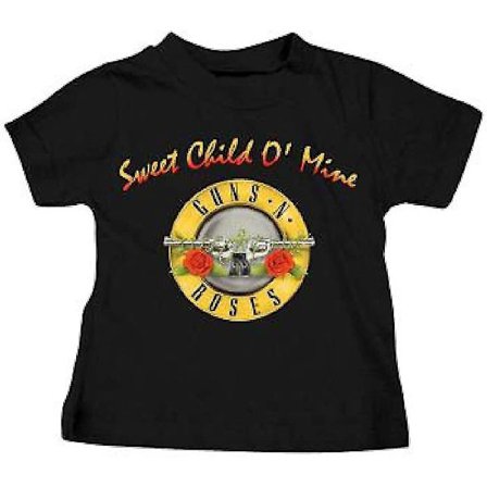 Guns N Roses Sweet Child O' Mine Toddler Rock And Roll Music T-shirt Svart (2 Toddler)