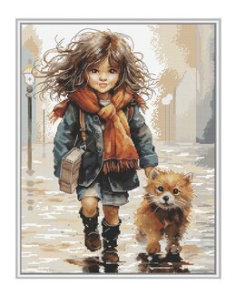 Broderikit Tavla Genom vattenpölar