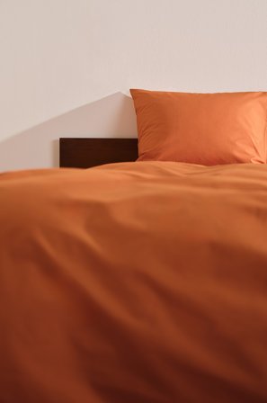 Jotex - Percale Sengesett Enkeltseng - Økologisk Brent oker - ZACK - Kjøp Enkeltseng hos Jotex