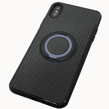 Smart Silikonskal Med Ringhållare Till Iphone Xr Blå